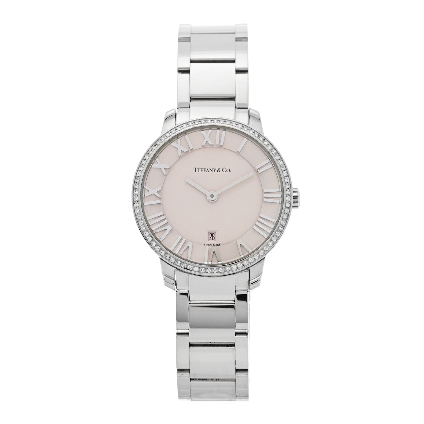 Stainless Steel Diamond Bezel 31mm Atlas 2-Hand Quartz Watch