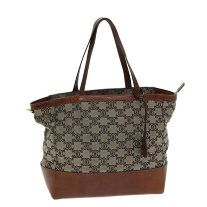 Luxury CELINE Macadam Canvas Tote Bag Beige 81619
