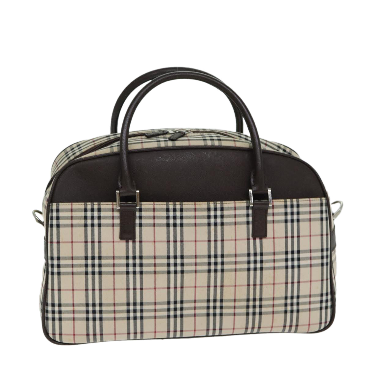 Burberry Nova Boston Canvas Beige Handbag Style 2