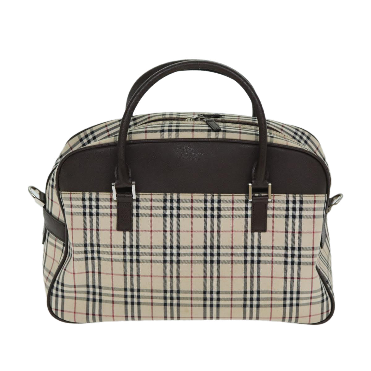 Burberry Nova Boston Canvas Beige Handbag Style 2