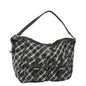 Burberry Nova Label Canvas Black Shoulder Bag