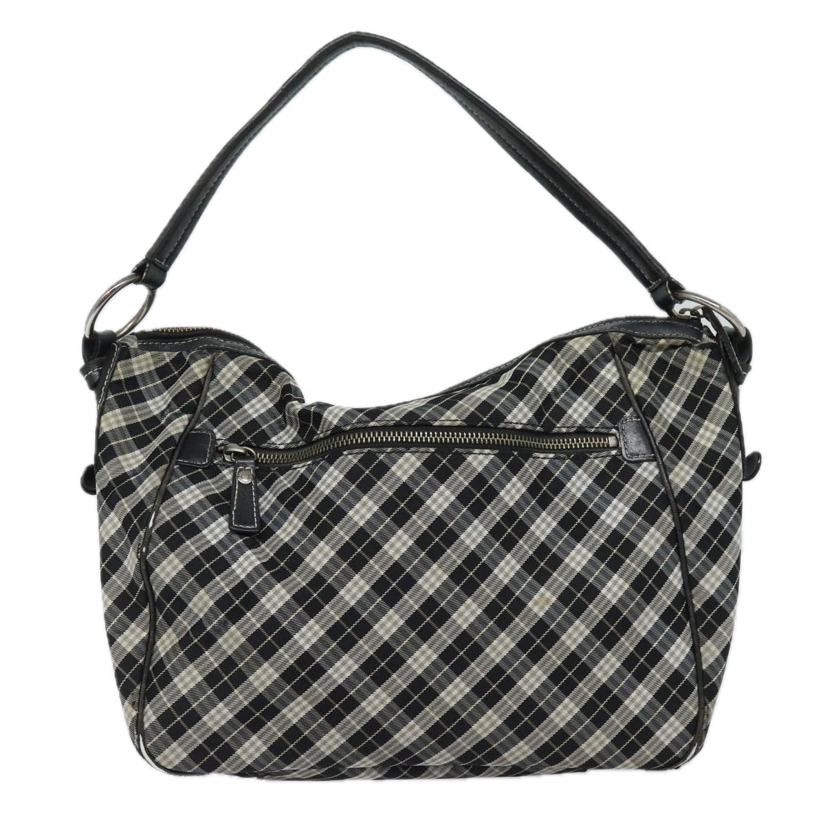 Burberry Nova Label Canvas Black Shoulder Bag