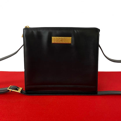 Dior Shoulder Bag leather black CD logo Metal Women Rovelle Bags