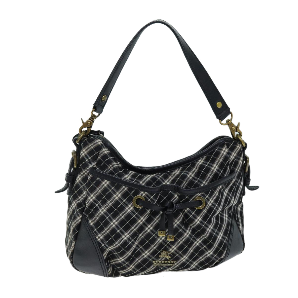 Burberry Nova Label Nylon Black Handbag Style 4