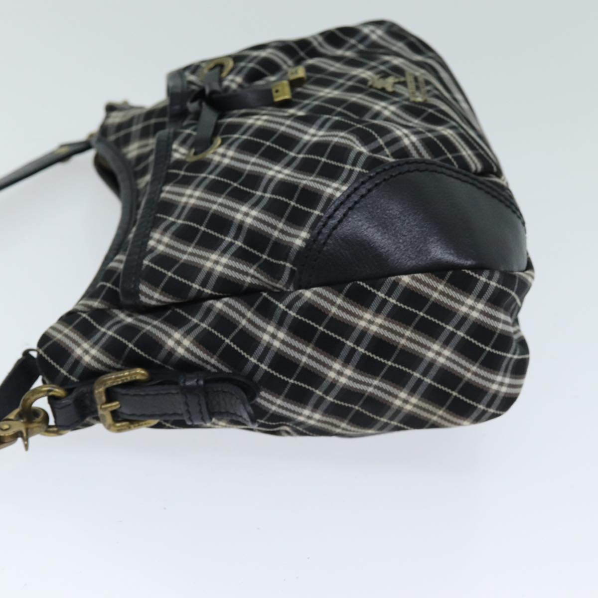Burberry Nova Label Nylon Black Handbag Style 4
