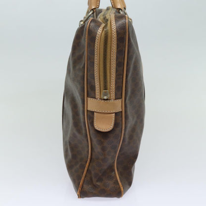 Luxury CELINE Macadam Canvas Business Bag PVC Leather Brown 81964