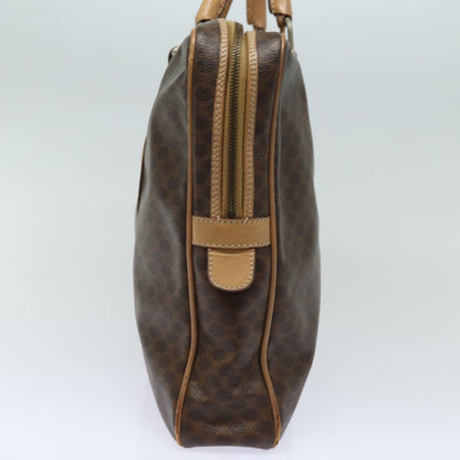 Luxury CELINE Macadam Canvas Business Bag PVC Leather Brown 81964