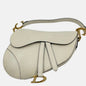 Dior Saddle Medium 2019 White Grained Leather Handbag Rovelle Bags