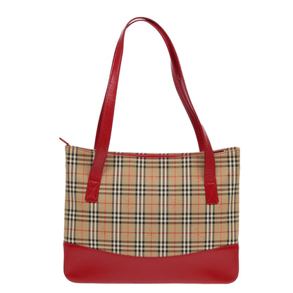 Burberry Nova Auth Canvas Beige Tote Bag Style 15