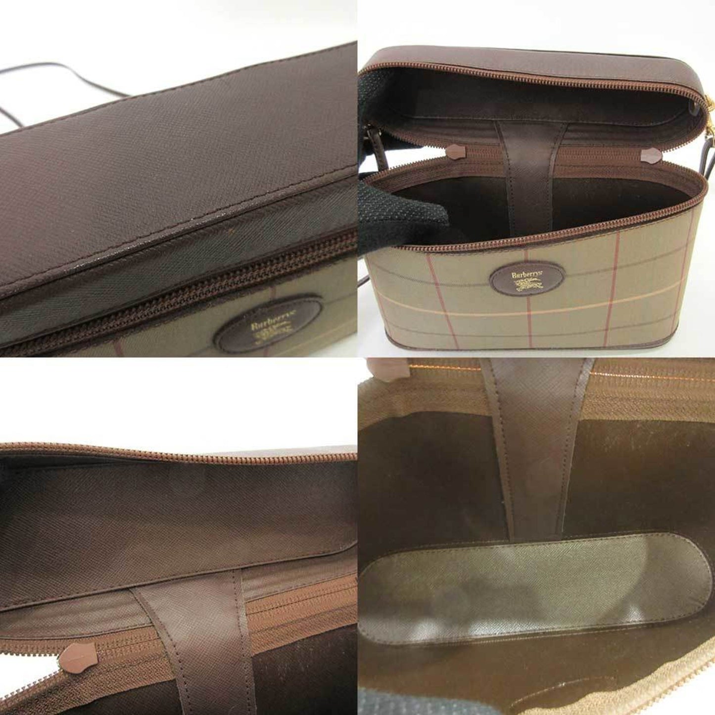 Burberry Brand Canvas Brown Shoulder Bag Style 5