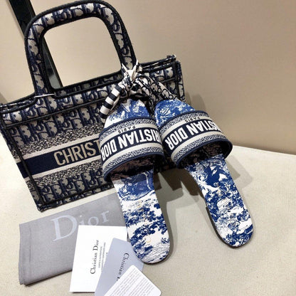 Dior Dway Slides Blue