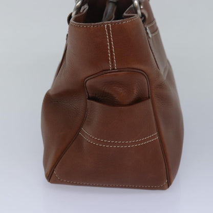 Luxury CELINE Hand Bag Leather Brown 82689