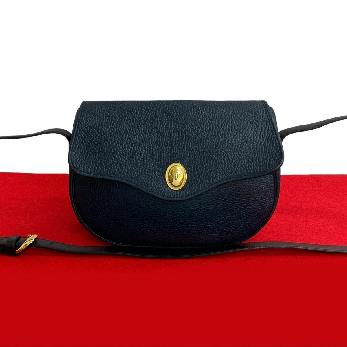 Dior Shoulder Bag leather Navy Rovelle Bags