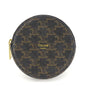CELINE Coin case 10D222BQ3.38NO PVC, Leather black Triomphe Women