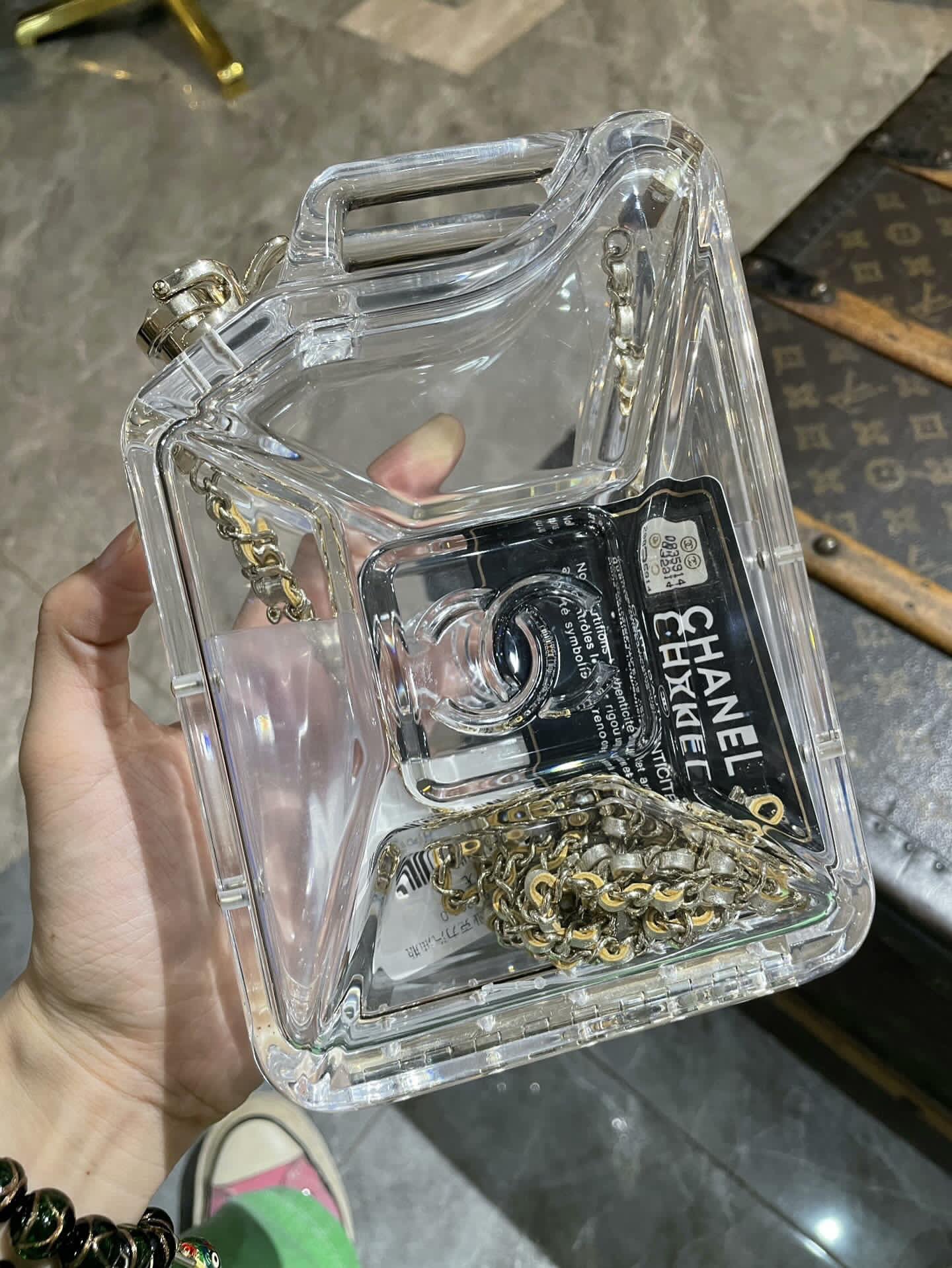 Chanel Luxury Leather Gold Clutch Style 2 Rovelle Bags