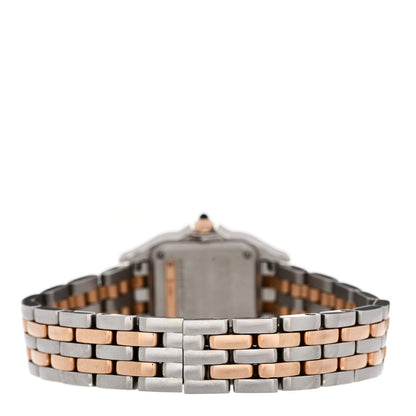 Stainless Steel 18K Pink Gold Diamond 22mm Panthere Quartz Watch