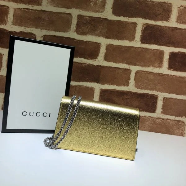Gucci Dionysus Shiny Leather Shoulder Bag