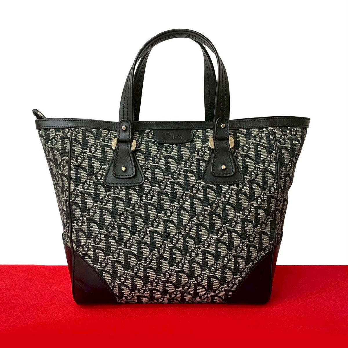 Dior Handbag canvas black Rovelle Bags