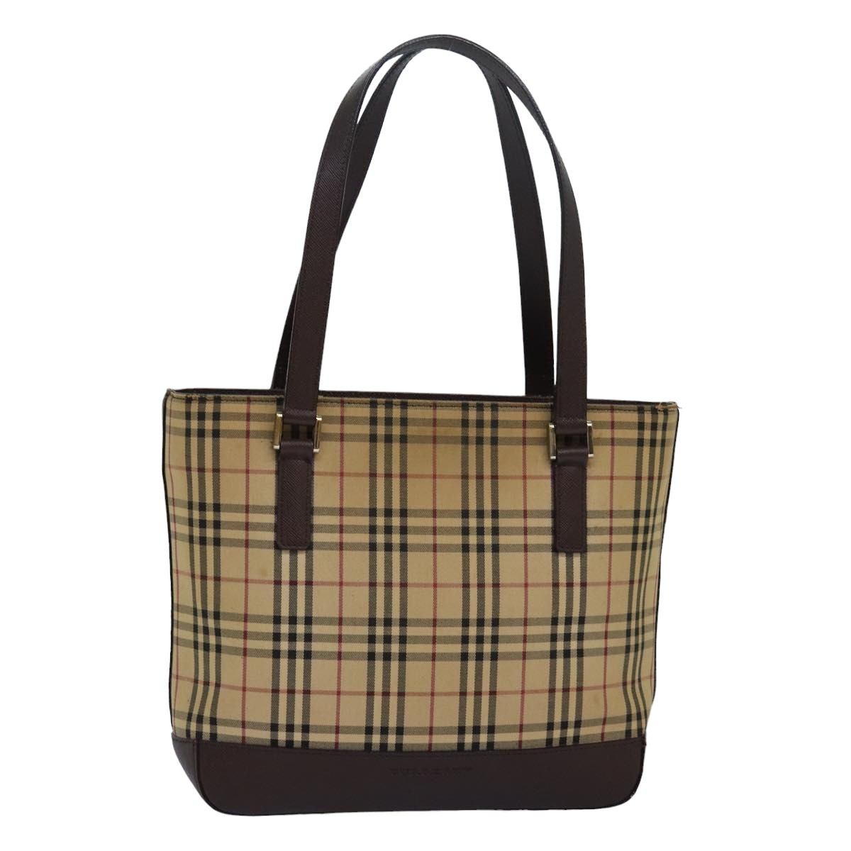 Burberry Nova Auth Canvas Beige Handbag Style 5