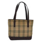 Burberry Nova Auth Canvas Beige Handbag Style 5