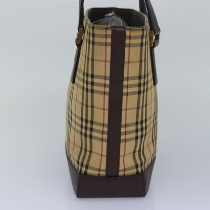 Burberry Nova Auth Canvas Beige Handbag Style 5