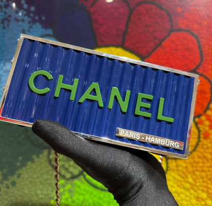 Chanel Luxury Leather Blue Clutch Rovelle Bags