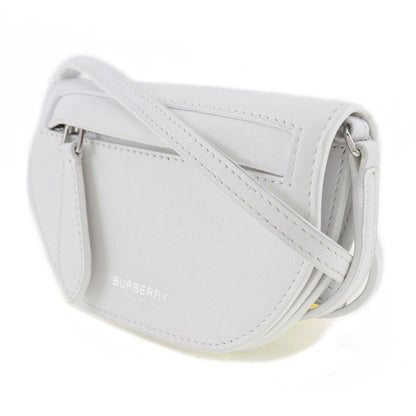 Burberry Olympia White Leather Shoulder Bag ( )