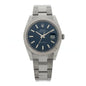 Stainless Steel 18K White Gold 41mm Oyster Perpetual Datejust Watch Bright Blue 126334