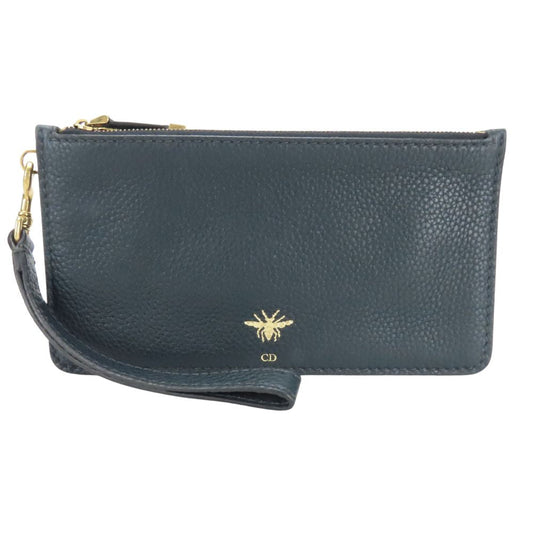 Christian Dior Pouch leather Navy type Women Rovelle Bags