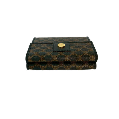 CELINE Tri-fold wallet leather black
