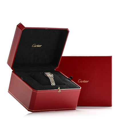 Stainless Steel 18K Pink Gold Diamond 22mm Panthere Quartz Watch