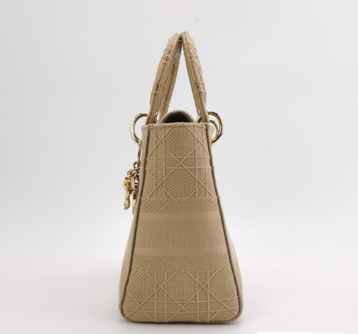 Dior Lady Dior Tote Bag 25Cm Beige 250108781015814 Rovelle Bags