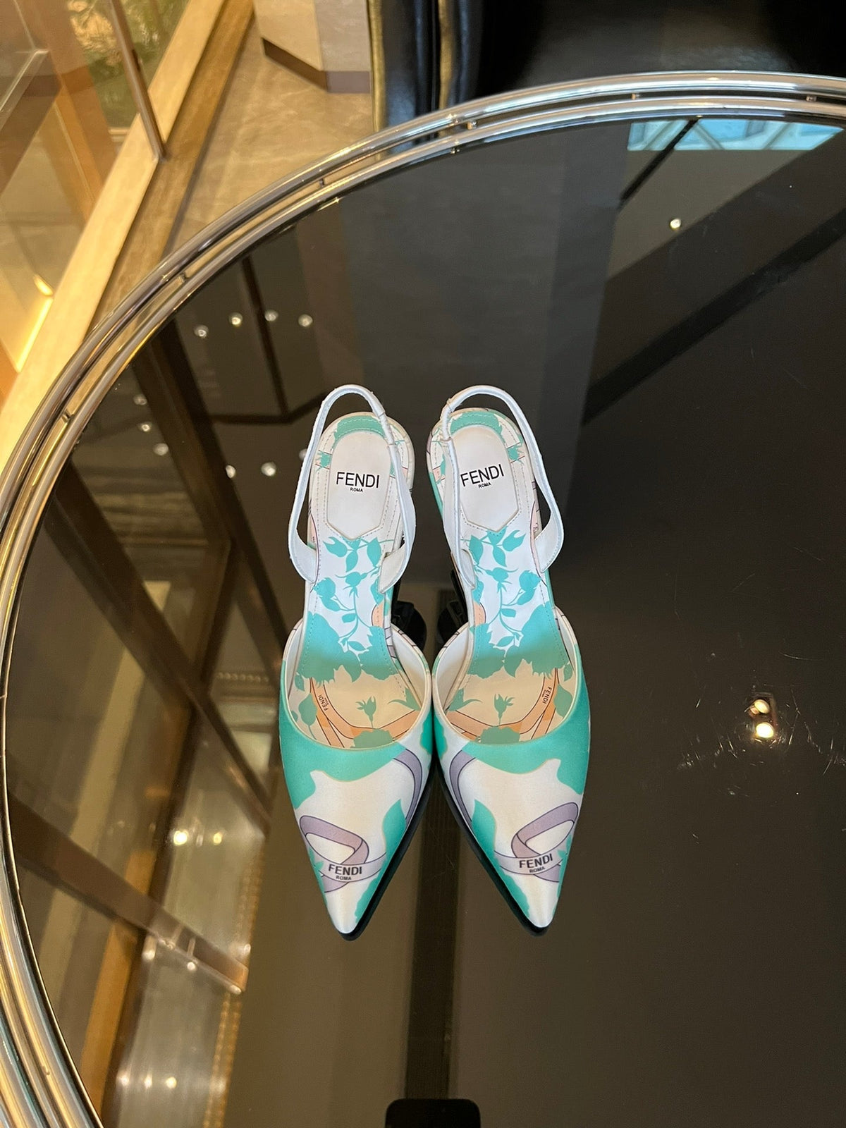 Fendi First Heel Slingbacks