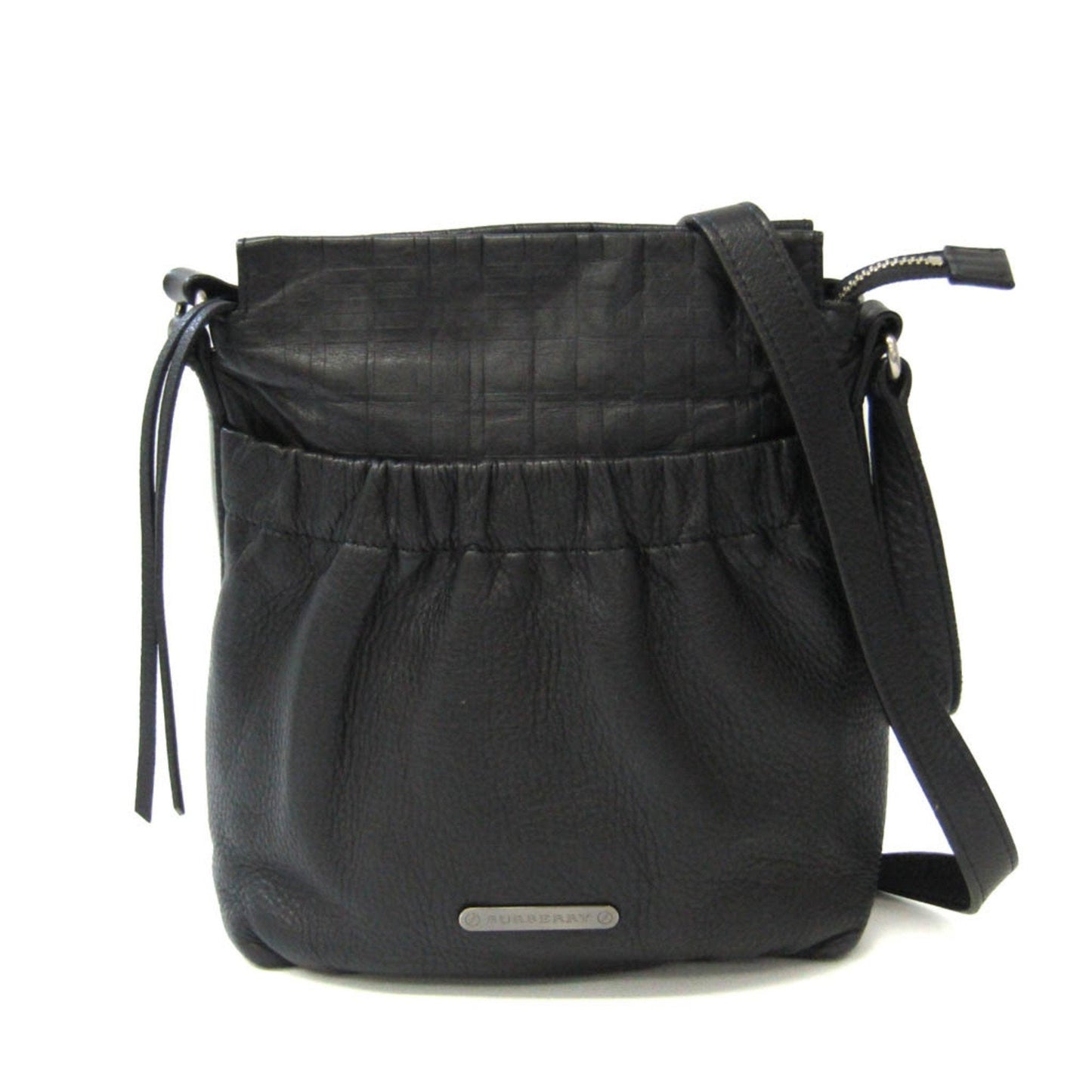 Burberry Brand Leather Black Shoulder Bag Style 17
