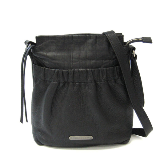Burberry Brand Leather Black Shoulder Bag Style 17