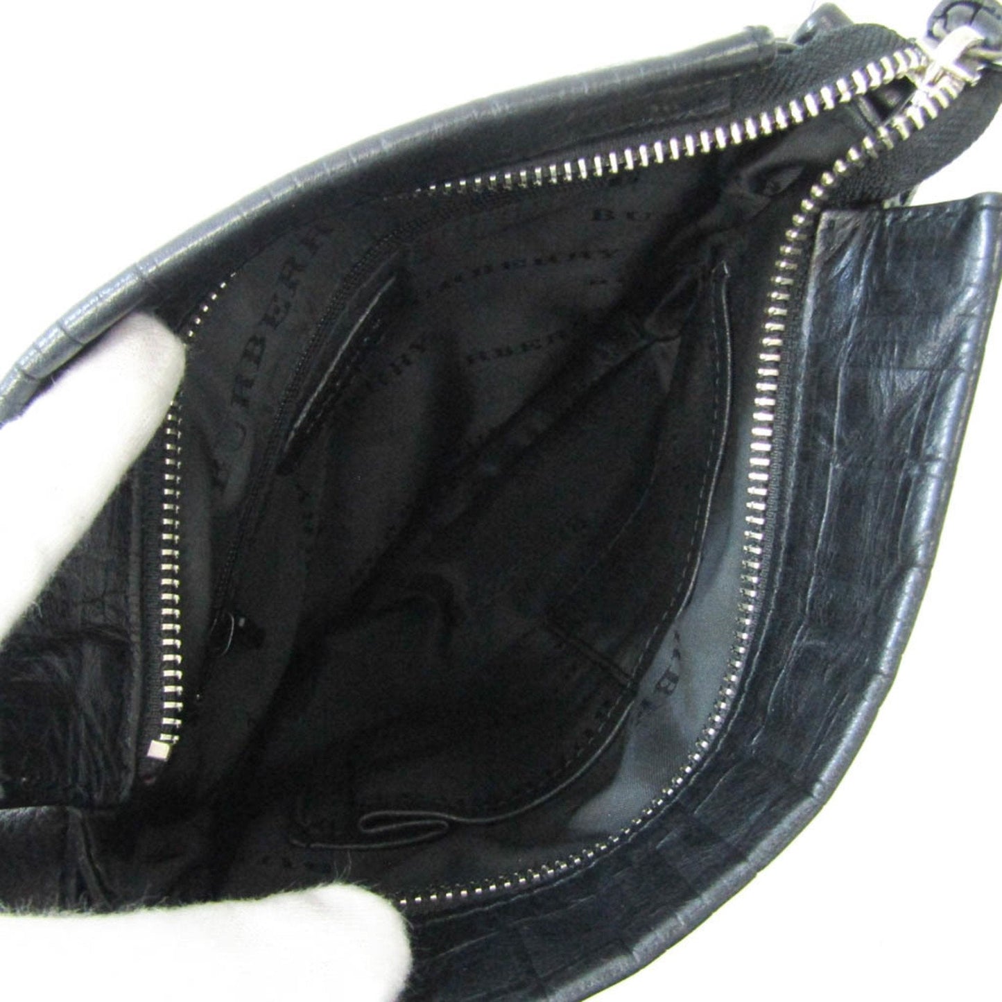 Burberry Brand Leather Black Shoulder Bag Style 17