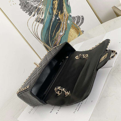 Chanel crafted Front logo Flap bag