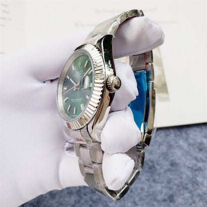 Rolex Datejust 40mm Green Dial Silver