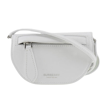 Burberry Olympia Brand Leather White Shoulder Bag Style 2