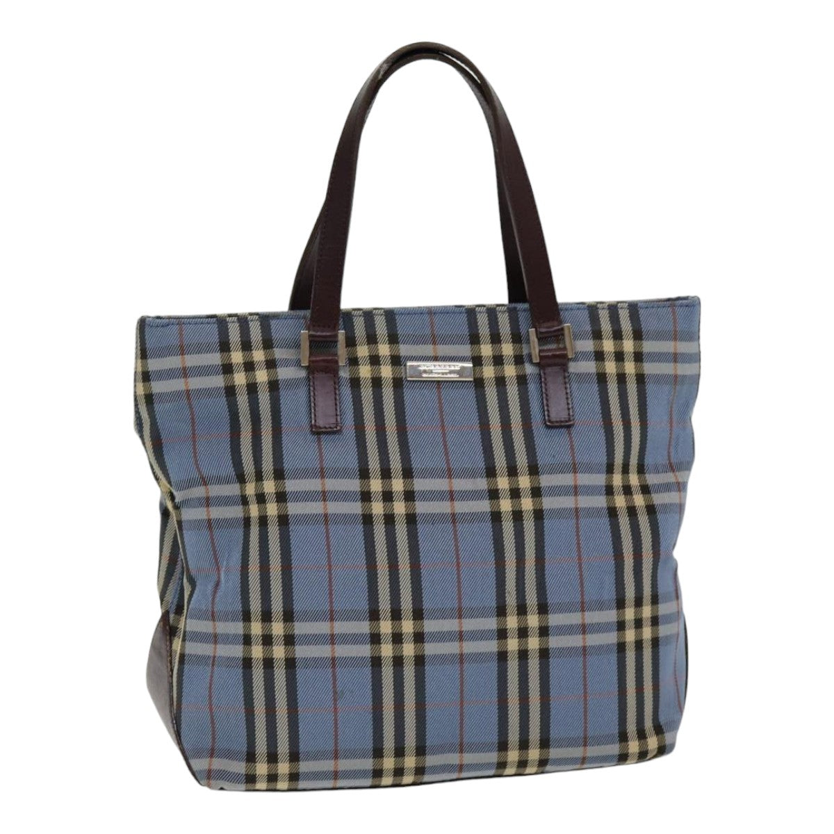 Burberry Nova Label Nylon Brown Handbag