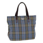 Burberry Nova Label Nylon Brown Handbag
