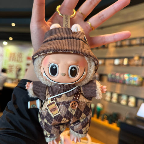 [Baby + Clothes] Pendant Baby Clothes Plush Vinyl Face Doll Bag Pendant Niche Bulala Doll