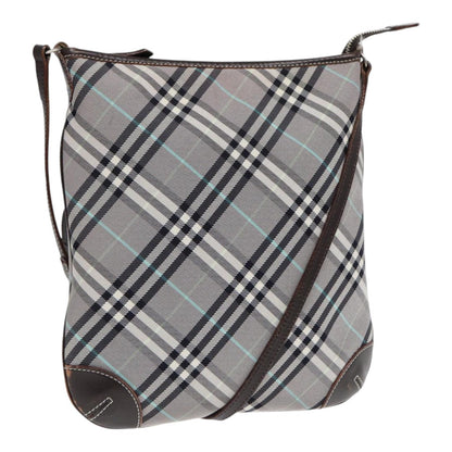 Burberry Nova Auth Canvas Gray Shoulder Bag