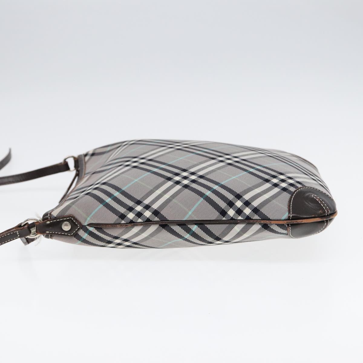 Burberry Nova Auth Canvas Gray Shoulder Bag