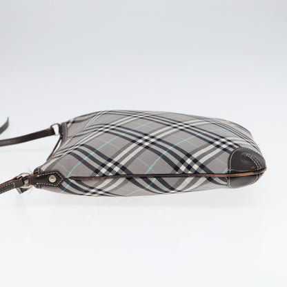 Burberry Nova Auth Canvas Gray Shoulder Bag