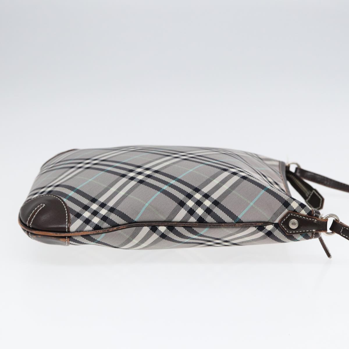 Burberry Nova Auth Canvas Gray Shoulder Bag