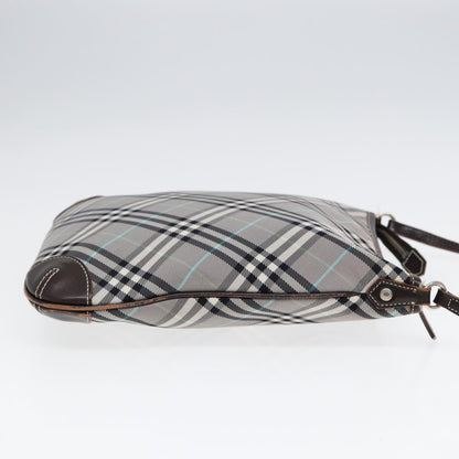 Burberry Nova Auth Canvas Gray Shoulder Bag