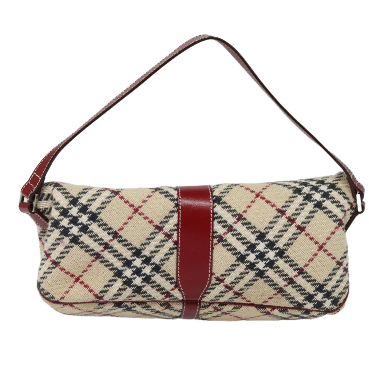 Burberry Nova Label Check Beige Shoulder Bag