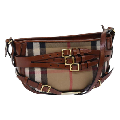 Burberry Nova Auth Canvas Beige Shoulder Bag Style 12