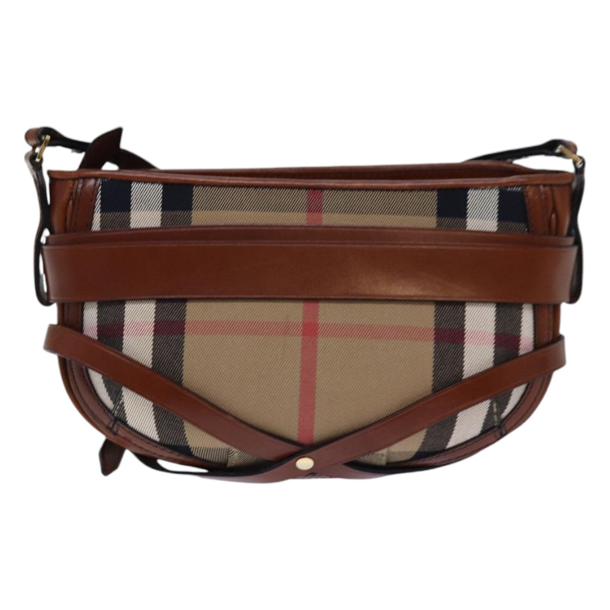 Burberry Nova Auth Canvas Beige Shoulder Bag Style 12